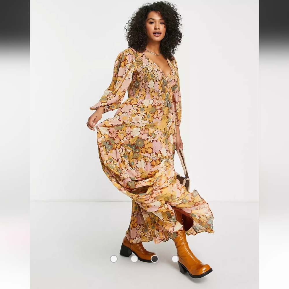 ASOS Curve Floral Maxi Dress